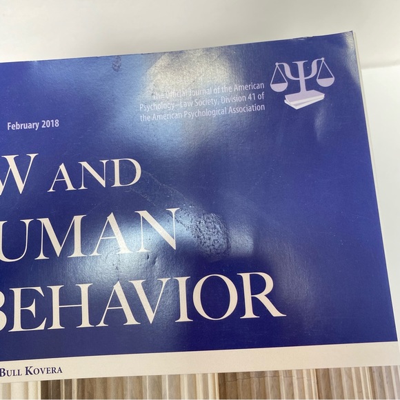 Lot of 6 Issues Law and Human Behavior Journal 2018 American Psychological APA - Picture 7 of 7